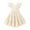 Beige, variant on XEGLSBU Girls Summer Dresses Solid Dress for Kids Girls Cute Ruffle Sleeve Smocked Flowy Dress 1-6 Years Size 3-4 Years