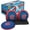 Blue/Red, variant on Activ Life Water Ball Set of 2 Skip Bouncing Beach Balls for Kids with Disc Navy Teal