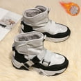 thumbnail image 4 of Boys Girls Platform Non Slip Mid Calf Snow Boots Winter Warm Fleece Lined High Top Slip On Sneakers, 4 of 4