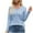 Light Blue, variant on tarylea Trendy Tops for Women V Neck Chest Button Blouse Long Sleeve Fall Spring Shirts Casual Loose Tops
