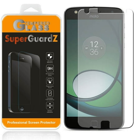 SuperGuardZ - Motorola Moto Z Play / Motorola Moto Z Play Droid Tempered Glass Screen Protector [Anti-Scratch, Anti-Bubble] + 3 Stylus Pen (2-in-1)