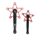 thumbnail image 3 of Bielas izquierda y derecha de 130 BCD para bicicletas de montaña Juego de bielas MTB de 170 mm color rojo, 3 of 8