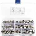 thumbnail image 1 of Tuercas hexagonales Ficarrico, M3 M4 M5 M6 M8 M10 Kit surtido de tornillos de tuercas hexagonales de acero inoxidable, 1 of 5