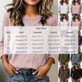 thumbnail image 4 of Noric Women's 3/4 Length Sleeve Tops Crew Neck Ribbed Knit Pullover Casual Loose Fit Lightweight Blouse, 4 of 7