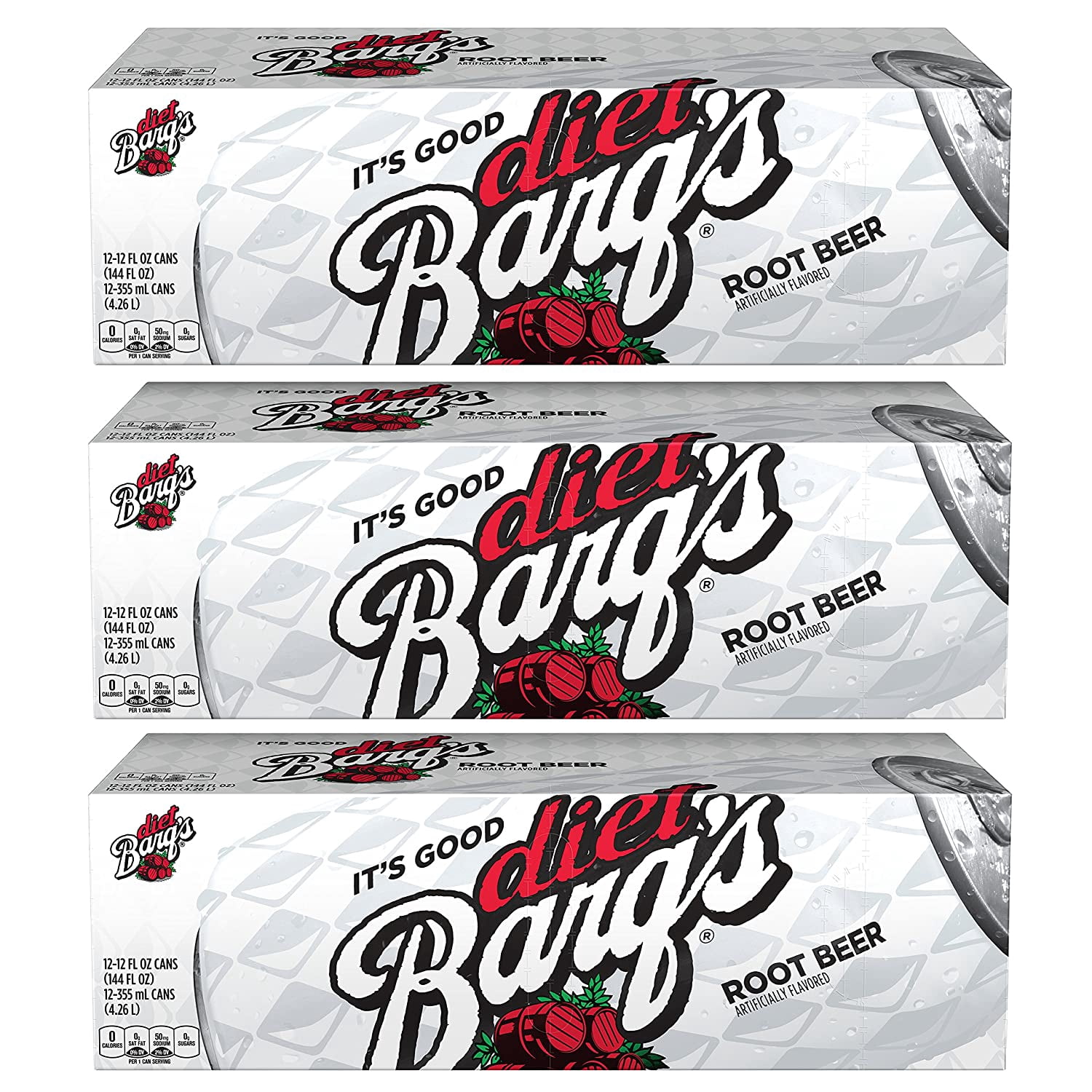 Diet Barq's Fridge Pack Bundle, 12 fl oz, 36 Pack