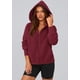 thumbnail image 4 of Sudadera con Capucha PRETTYGARDEN con Cierre Burdeos Talle M, 4 of 6