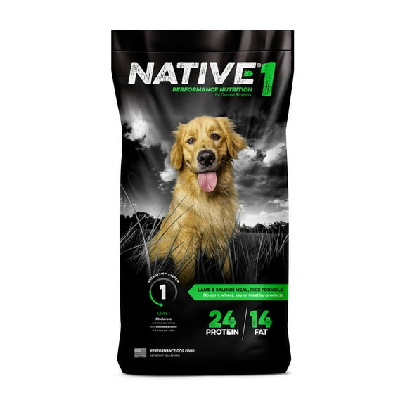 Native Level 1 Adult Dry Dog Food 40lb Multi-Colored