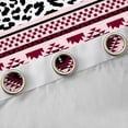 thumbnail image 4 of Erosebridal Pink Aztec Black Out Curtains for Girls, White Black Cheetah Print Curtains Pack of 2 (42x63 Each), 4 of 6
