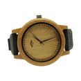 thumbnail image 4 of Angie Wood Creations Bamboo Men’s Watch with Black Silicone Strap and Bamboo Dial, 4 of 7