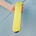thumbnail image 2 of Lemon Themed Men's Satin Tie - Bright Yellow Retro Print for Weddings & Special Occasions, 2 of 5