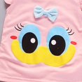 thumbnail image 4 of Gubotare Girls Two Piece Outfits Girls Clothes Toddler Girl Clothes Shirt Shorts Set Little Kid Girl Clothing Toddler Girl Summer Outfit 3T 4T (Pink,3-4 Years), 4 of 5