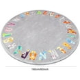 thumbnail image 2 of Round ABC Kids Rug,5.2 ft Animal Alphabet Playroom Rug,Washable Non-Slip Cute Nursery Rug for Kids Room,Educational Kids Play Rug Classroom Carpet for Playroom Kids Room Bedroom Decor, 2 of 7