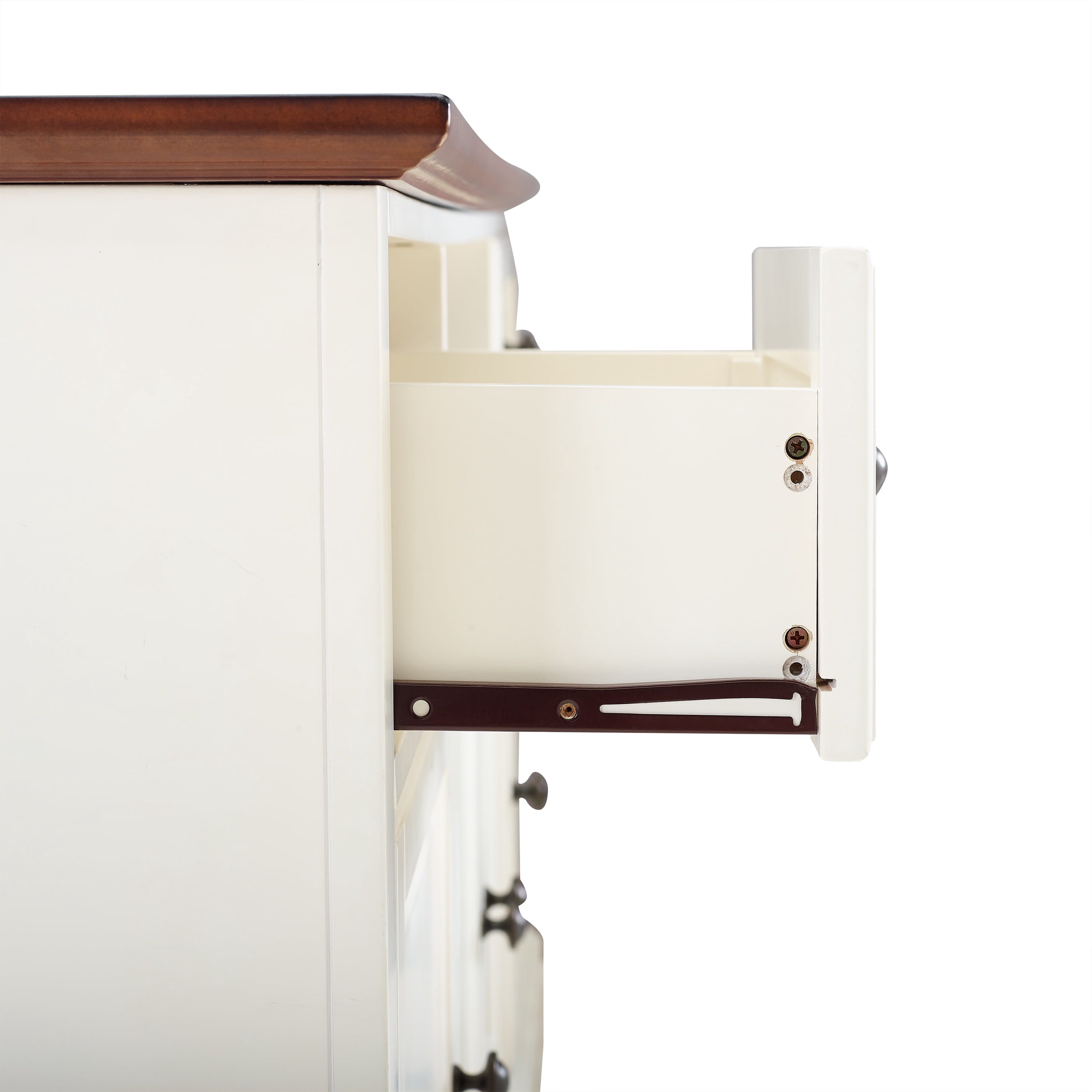 Crosley Furniture Shelby 60"Wood Corner TV Stand in White and Mahogany