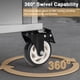 thumbnail image 2 of 4 ruedas resistentes de 4 pulgadas con cojinetes bloqueables, ruedas silenciosas de 360° con frenos para carros, bancos de trabajo, estantes y muebles, 2 of 6
