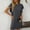 Dark Gray, variant on Sakmal Petite Womens Dresses Spring T Shirt Mini Ruffle Beige Dress Flutter Short Sleeve Shift Dresses