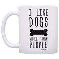thumbnail image 2 of ThisWear Funny Dog Gifts I Like Dogs More than People Rescue Dogs 11 ounce Coffee Mug, 2 of 4