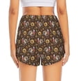 thumbnail image 2 of Lsque Turkey Sunflower Harvest Printed Women's Running Shorts with Liner Pockets,Elastic Quick Dry Workout Athletic Gym Yoga Shorts,Womens High Waist Shorts-X-Large, 2 of 9