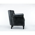 thumbnail image 4 of Home Square Faux Leather Club Accent Chair in Charcoal - Set of 2, 4 of 10