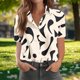 thumbnail image 1 of TaTaai Women's Loose Fit Printed Shirt Short Sleeve Collar Button Front Casual Summer Oversized Chic Blouse Top for Work Date Travel Gift, 1 of 7