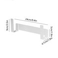 thumbnail image 3 of Xuniizn Hanging Pot Lid Organizer Pot Lid Rack Wall-Mounted Carbon Steel Kitchen Storage Pots Lid Rack Black, 3 of 6