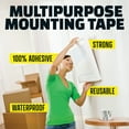 thumbnail image 2 of Alien Tape Clear 2 Pack 7Ft Total Waterproof Heavy-Duty Reusable Double-Sided Mounting Tape for Indoor Outdoor Use, 2 of 6