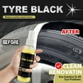 thumbnail image 2 of Tire Shine Spray | High Gloss & Satin Finish | Non-Greasy, UV Protection, Long-Lasting, Quick Drying | Dressing for Black Tires, Wheels, & Rubber | 3.4oz Kit with Applicator Pad | Pack of 1, 2 of 5