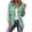 Green_01, variant on Womens Ruffled Gingham Plaid Blazer Jacket Lapel Collar Long Sleeve Vintage Single Breasted Outerwear Orange M