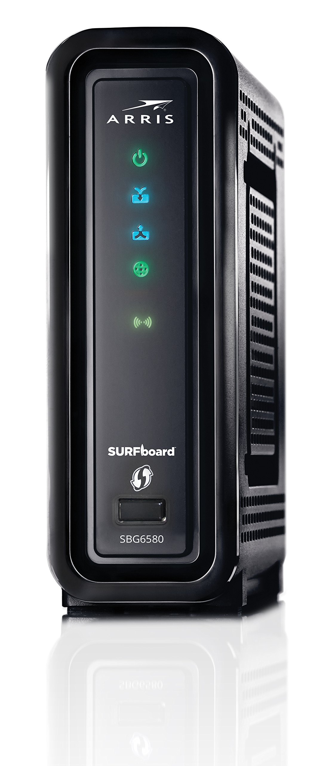 ARRIS SURFboard DOCSIS 3.0 Cable Modem / N600 Wi-Fi Dual-Band Router. Approved for XFINITY Comcast, Cox, Charter and most other Cable Internet providers for plans up to 150 Mbps.(SBG6580) - image 3 of 9