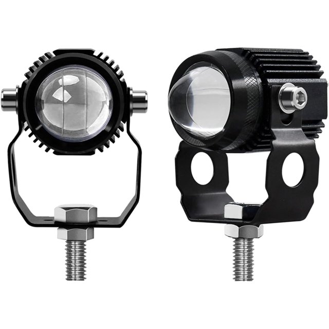 2 luces antiniebla LED para motocicleta, 60 W, faros de conducción para motocicleta, 12 V/24 V, luces de conducción ámbar y blancas, 1,3 pulgadas, 6000 lm, foco impermeable para motocicleta, quad, sc