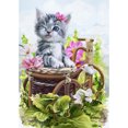 thumbnail image 1 of Pintura de diamante (DE4772) Gato 5D DIY Punto de cruz de diamantes de imitación cuadrados (B930) 45x60cm FLhrweasw Nuevo, 1 of 1
