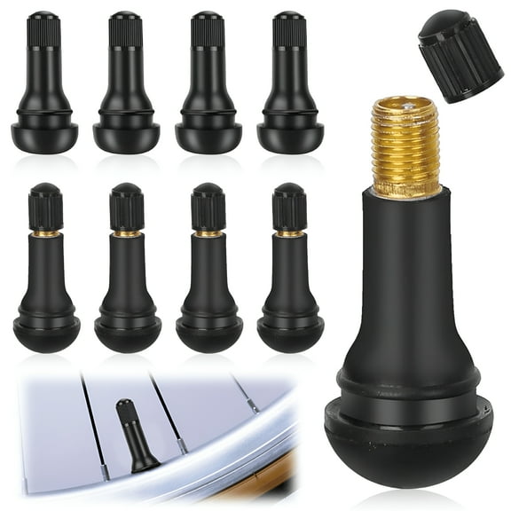 MELIVO High-Quality Tire Valve Stems, Snap-In Design Ensures Secure Attachment To Tubeless 0.453 Inch 11.5Mm Rim Holes On Various Vehicles, Set Of 8