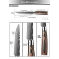 thumbnail image 5 of 5 inch Stainless Knife Steak Knife Damascus Pattern With Nonslip Handle, 5 of 7