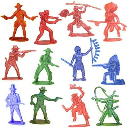 Cowboy Indian Toy Figurines 144 Ct 2inch-3inch Toy, 144 Cowboy & Indian Toy Figures New in sealed package By Rhode Island