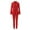 Red, variant on Meichang Women's 2 Piece Business Suits Formal Slim Long Sleeve Elegant Solid Blazer Lapel Jacket Single-Breasted Trouser-Suit Work Set