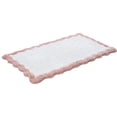 thumbnail image 3 of Cotton Scalloped Bathmat with Antiskid 20"x32" Blush Pink – 100% Cotton Scalloped Bath Mat, Anti‑Skid, Soft & Absorbent Bathroom Rug for Shower, Tub & Entryway, 3 of 5