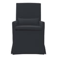 thumbnail image 3 of Padma's Plantation Sandspur Beach Arm Dining Chair With Casters - Charcoal Grey, 3 of 5