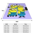 thumbnail image 3 of Manta polar de Minions, manta súper suave y acogedora, manta de franela ligera, mullida y cómoda, mantas de felpa cálidas para sofá, cama, 3 of 8