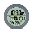 thumbnail image 2 of Shinysix Waterproof Bathroom Wall Clock LCD Display Temperature Detector for Home and Kitchen, 2 of 7