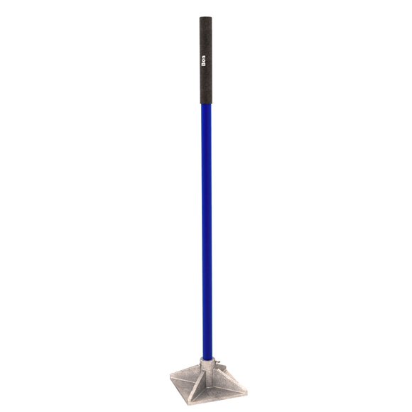 Bon Tool 19-119 Asphalt Tamper Aluminum Head with Steel Handle, 8 x 8"