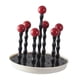 thumbnail image 5 of Soporte para secar tazas, escurridor de botellas, organizador de almacenamiento, estante decorativo para vasos de vidrio Bola rosa, 5 of 9