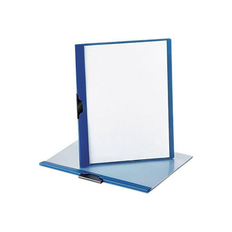 Polypropylene No-Punch Report Cover, Letter, Clip Holds 30 Pages, Clear/Blue, Sold as 1 Each Polypropylene No-Punch Report Cover, Letter, Clip Holds 30 Pages, Clear/Blue, Sold as 1 Each