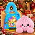 thumbnail image 2 of Cute Dumpling Plush Toy, Soft Bao Bun Stuffed Animal with Steamer Carry Case, Kawaii Plush Toy, Collectible Christmas Gift Toy for Birthday Holiday, 2 of 9