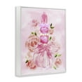 thumbnail image 3 of Stupell Industries Lovely Pink Perfume & Roses Fashion Painting White Framed Art Print Wall Art, 24 x 30, 3 of 8
