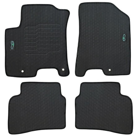 All Weather Floor Mats for 2020 to 2026 Hyundai Venue, Odorless, with Safety Locks, Front and Rear
