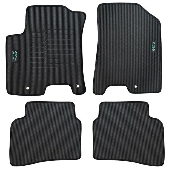 All Weather Floor Mats for 2020 to 2026 Hyundai Venue, Odorless, with Safety Locks, Front and Rear