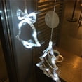 thumbnail image 5 of CIMAXIC 8 LED Christmas Lights Hanging Window Light with Suction Cup Battery Operated Window Hanging Decor for Indoor Lighting Xmas Party Decoration (Christmas Tree Style + Pure White Light), 5 of 5