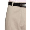 thumbnail image 2 of AKA Men's Wrinkle Free Cotton Twill - Traditional Fit Slacks Flat-Front Work Pants Khaki 38 Long, 2 of 4