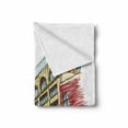 thumbnail image 2 of Detroit Soft Flannel Fleece Throw Blanket, Buildings on Woodward Avenue in the Downtown Detroit Sketchy Urban Scene, Cozy Plush for Indoor and Outdoor Use, 50" x 70", Multicolor, by Ambesonne, 2 of 6