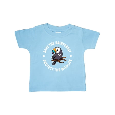 

Inktastic Save the Rainforest Protect the Wildlife with Toucan Gift Baby Boy or Baby Girl T-Shirt