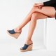 thumbnail image 1 of Novedad de verano, zapatillas de boca de pez con pendiente y tacón alto para mujer de talla grande Wmkox8yii  hj789, 1 of 6